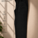 Black Formal Pant (Imported Denim Fabric)