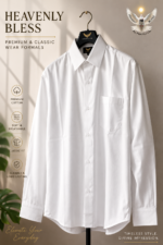White Formal Shirt 100% Cotton - Image 9