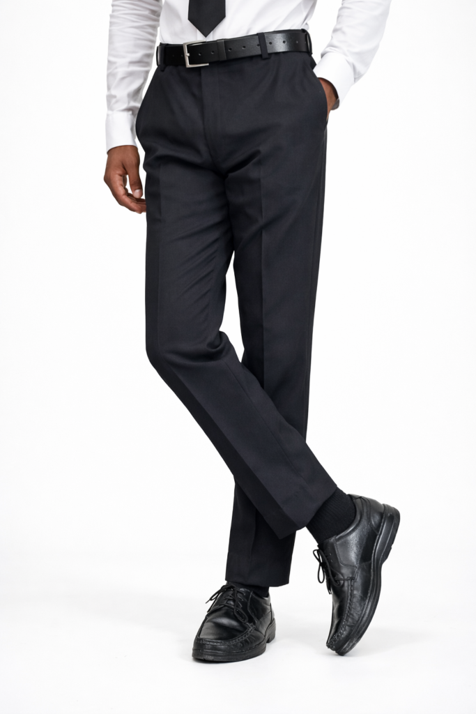 Premium Black Formal Pant (Imported Denim Fabric)