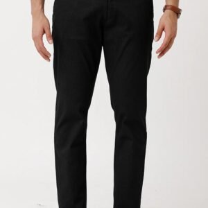 Premium Black Formal Pant (Imported Denim Fabric)