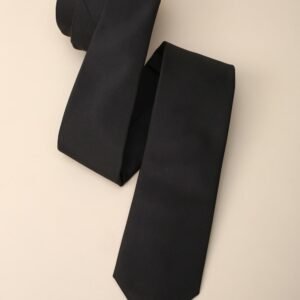 Men Black Solid Tie