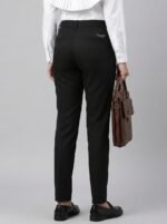 Women Black Formal Pant (Imported Denim Fabric) - Image 5